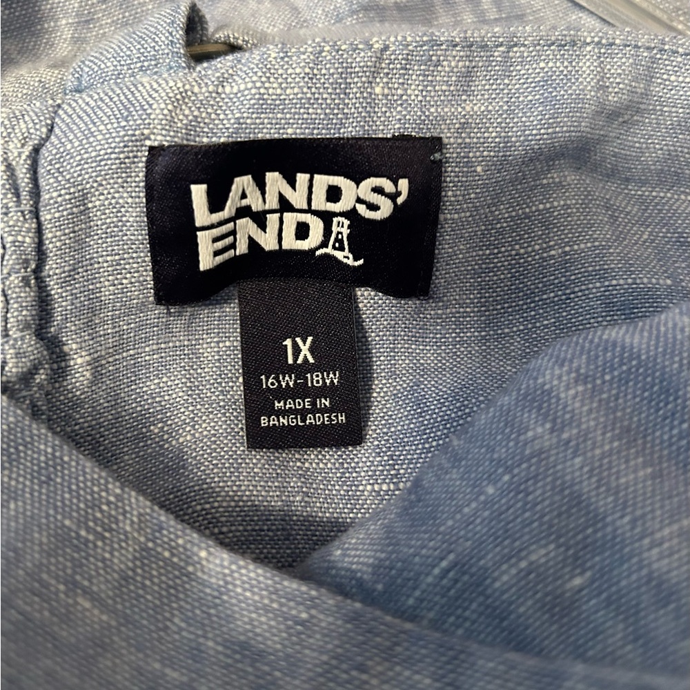 Lands’ End denim maxi dress size 1X - Picture 9 of 10